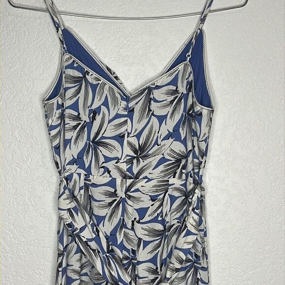 Jonathan Simkhai Ava Wrap Gown Pacific Print Size 0 - Picture 7 of 14